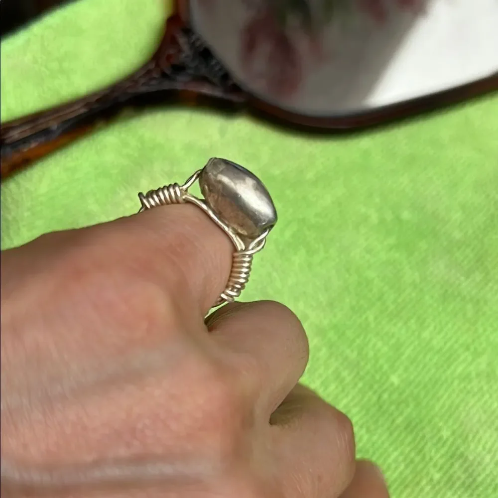 Silver Oval Ring